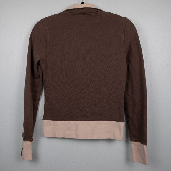 Vans Y2K brown embroidered zip up jacket-S - Picture 5 of 5